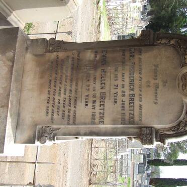 BREETZKE Carl Frederick -1905 &amp; Emily Hellen -1922