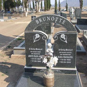 BRUNOTTE Joseph Frans An???? 1907-1962 &amp; Maria Magdalena 1924-2002