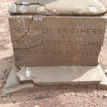 BROTHERS Walter 1881-1883
