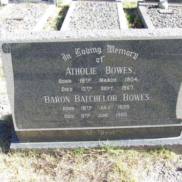 BOWES Baron Batchelor 1899-1980 &amp; Atholie 1904-1967