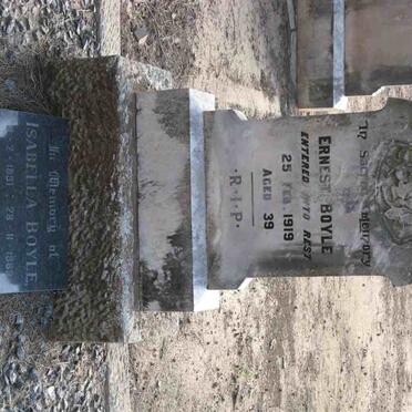 BOYLE Ernest -1919 &amp; Isabella 1891-1969