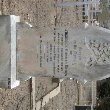 BOWER Frederick Kinsman -1900