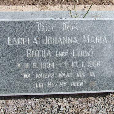 BOTHA Engela Johanna Maria nee LOUW 1934-1958