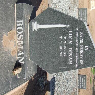 BOSMAN Lucy Dinah 1932-2007