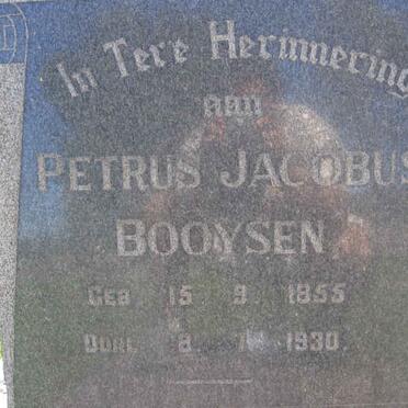 BOOYSEN Petrus Jacobus 1855-1930