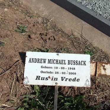 BUSSACK Andrew Michael 1948-2009