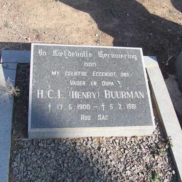 BUURMAN H.C.L. 1900-1981