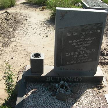 BUTONGO Amos Zamukulungisa 1922-2004