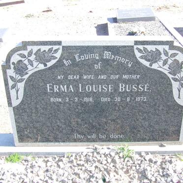BUSSE Erma Louise 1918-1973