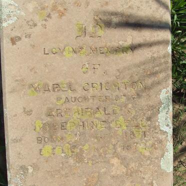 BELL Mabel Crichton 1871-1872