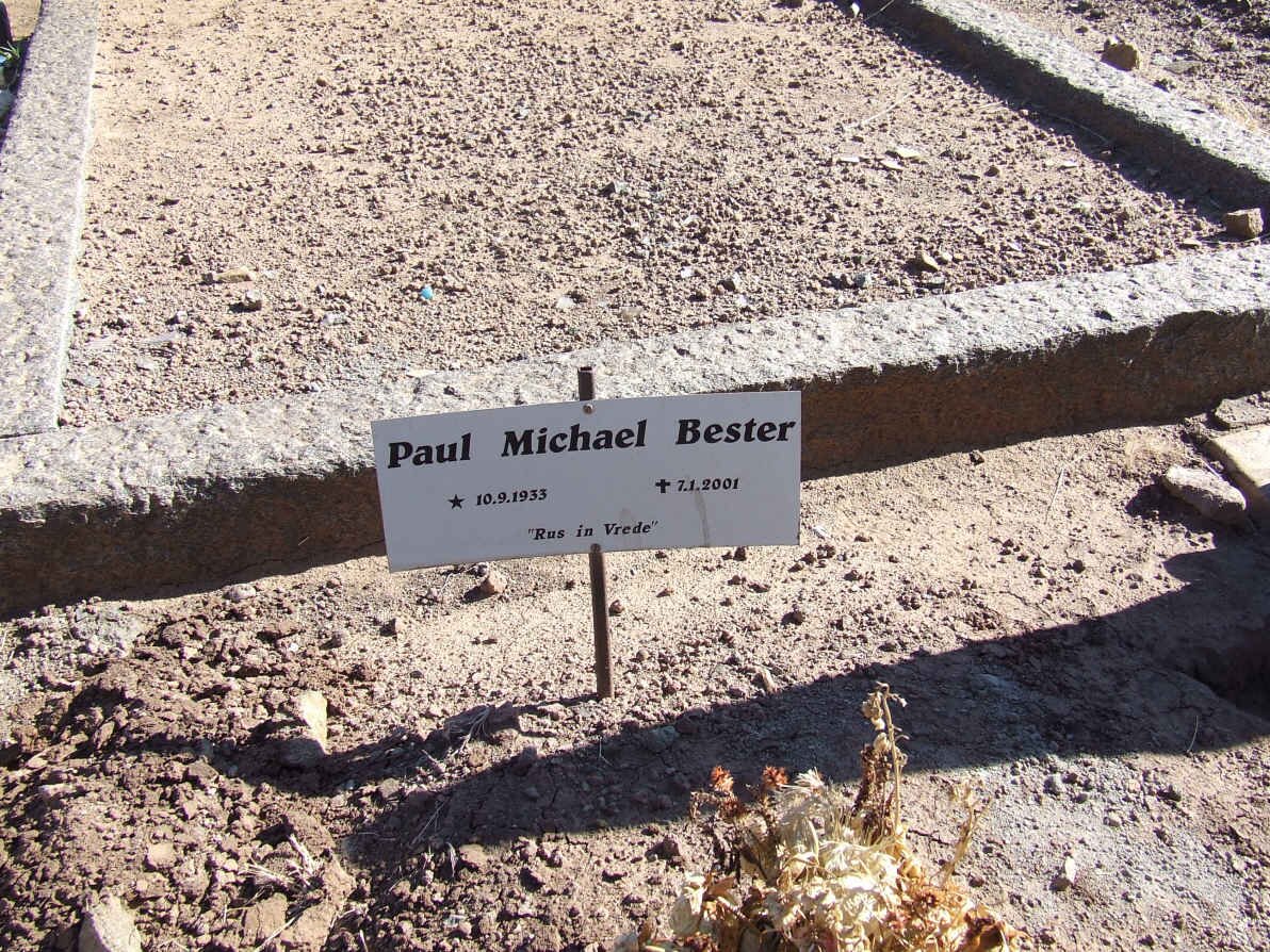 BESTER Paul Michael 1933-2001