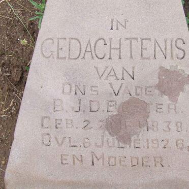 BESTER B.J.D. 1838-1926