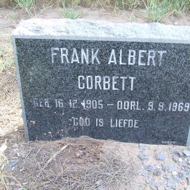 CORBETT Frank Albert 1905-1969