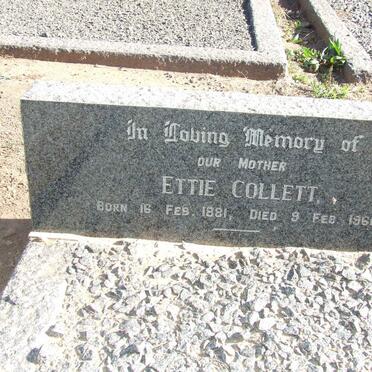 COLLETT Ettie 1881-1966