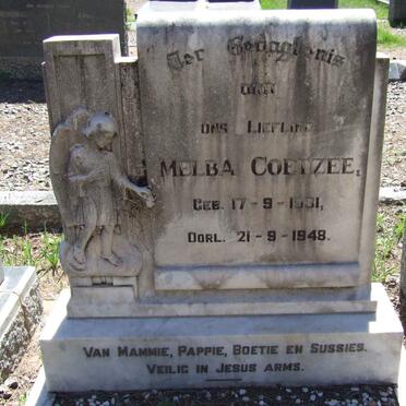 COETZEE Melba 1931-1948