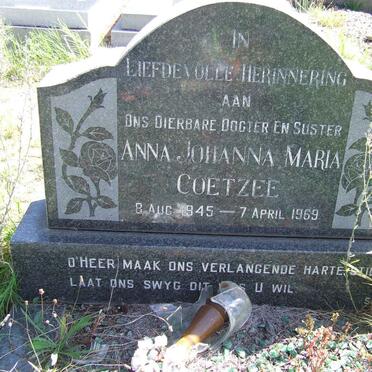 COETZEE Anna Johanna Maria 1945-1969