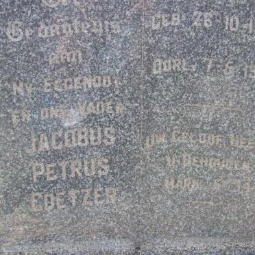 COETZER Jacobus Petrus 1900-1949