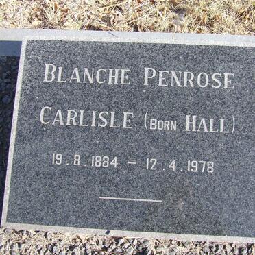 CARLISLE Blanche Penrose nee HALL 1884-1978