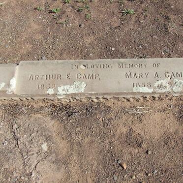 CAMP Arthur E. 1852-1927 &amp; Mary A. 1858-1948