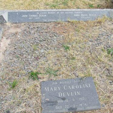 DEVLIN John Thomas 1867-1944 &amp; Anna Maria 1871-1951 :: DEVLIN Mary Caroline 1912-1974