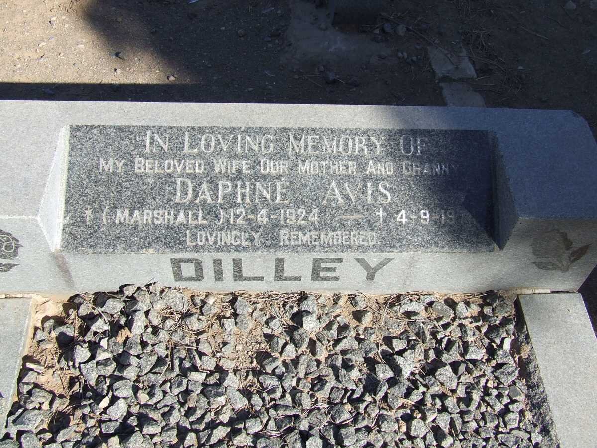 DILLEY Daphne Avis nee MARSHALL 1924-1974