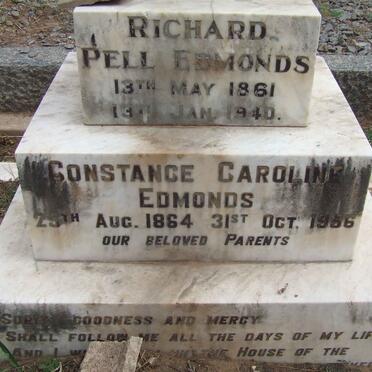 EDMONDS Richard Pell 1861-1940 &amp; Constance Caroline 1864-1956