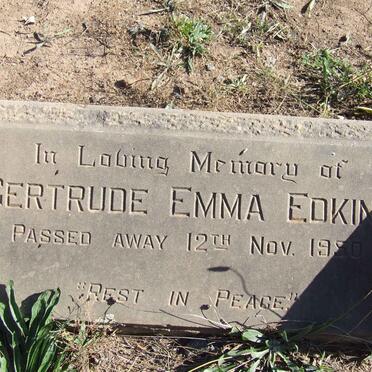 EDKINS Gertrude Emma -1950