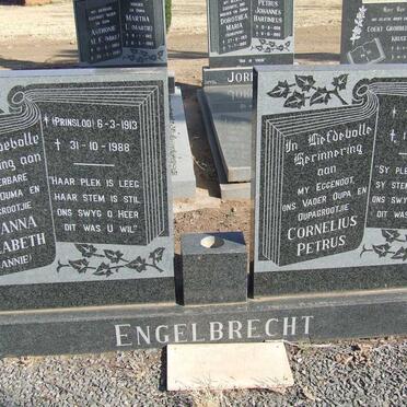 ENGELBRECHT Cornelius Petrus 1907-1985 &amp; Susanna Elizabeth PRINSLOO 1913-1988