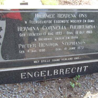 ENGELBRECHT Pieter Hendrik Stephanus 1890-1973 &amp; Hermina Cornelia Wilhelmina VENTER 1893-1965