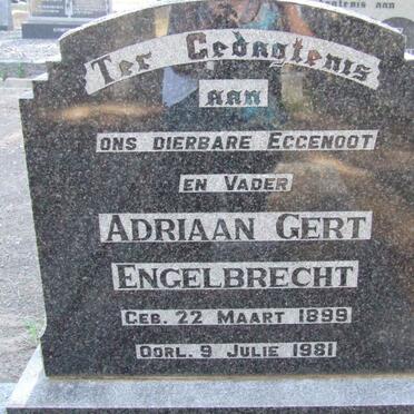 ENGELBRECHT Adriaan Gert 1899-1981