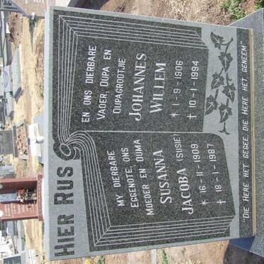 FERREIRA Johannes Willem 1906-1994 &amp; Susanna Jacoba 1909-1987