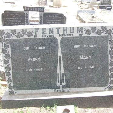 FENTHUM Henry 1880-1955 &amp; Mary 1871-1942