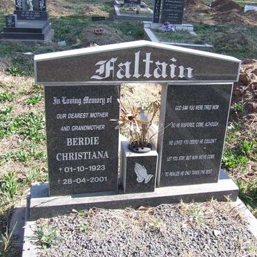 FALTAIN Berdie Christiana 1923-2001