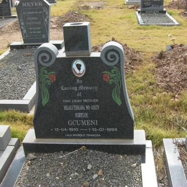 GCUMENI Mkalutshaba No-Amen Mirriam 1910-1998