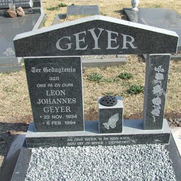 GEYER Leon Johannes 1934-1994
