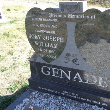 GENADE Joey Joseph William 1950-2001