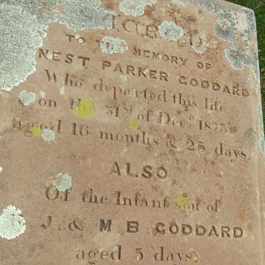 GODDARD Ernest Parker -1873 :: GODDARD Baby Boy