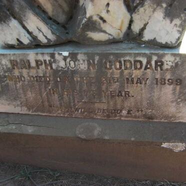 GODDARD Ralph John -1899 &amp; Margaret Brock -1918