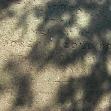 GOLDING Joseph &amp; Susanah Hillaria SHREWSBURY -1871