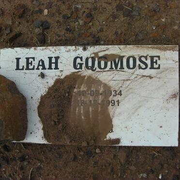 GQOMOSE Leah 1934-1991