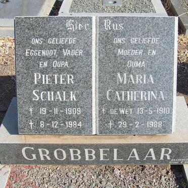 GROBBELAAR Pieter Schalk 1909-1984 &amp; Maria Catherina DE WET 1910-1988