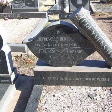 GREYVENSTEIN Benjamin 1952-1978