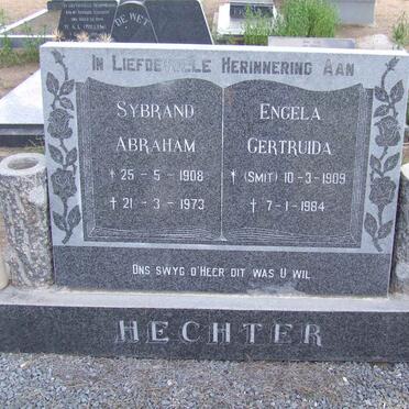 HECHTER Sybrand Abraham 1908-1973 &amp; Engela Gertruida SMIT 1909-1984