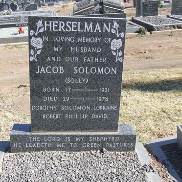 HERSELMAN Jacob Solomon 1921-1978