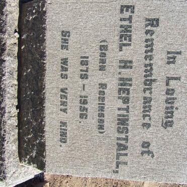 HEPTINSTALL Ethel H. nee Robinson 1875-1956