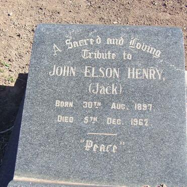 HENRY John Elson 1897-1962