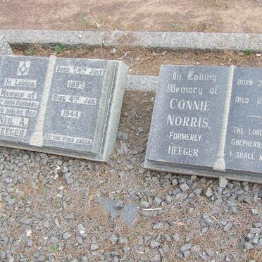 HEEGER Neil A. 1887-1944 &amp; Connie NORRIS, formerly HEEGER 1906-1972