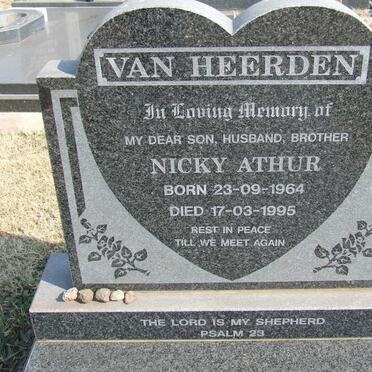 HEERDEN Nicky Arthur, van 1946-1995