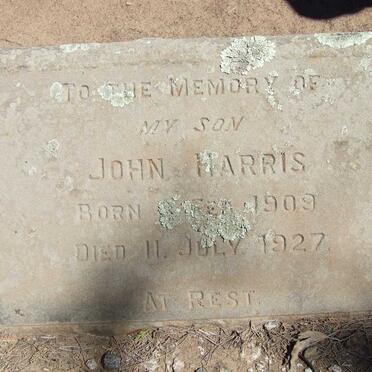 HARRIS John 1909-1927