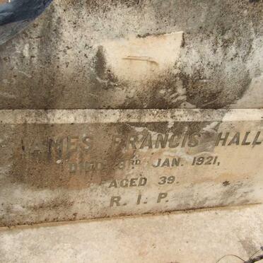 HALL James Francis -1921